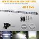 42 Inch 4d Lens Single Row Led Work Light Bar Driving Offroad Car Truck Boat 44