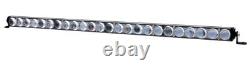 42 inch 4D Lens Single Row LED Work Light Bar Driving Offroad Car Truck Boat 44