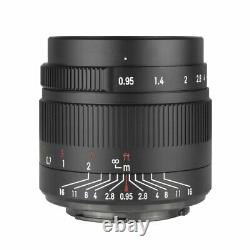 7 Artisans 35mm F0.9 Single Focus Length Manual APS-C Prime Lens For Canon Nikon