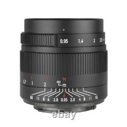 7 Artisans 35mm F0.9 Single Focus Length Manual APS-C Prime Lens For Canon Nikon