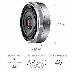 APSC dedicated for Sony single-focus lens E 16mm F2.8 Sony E mount SEL16F28