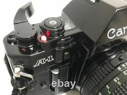 Canon A-1 Black Body Lens Setfd 50Mm F1.8 Single Focus Shutter Exposure Meter