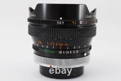 Canon Canon FD Fish Eye 15mm f/2.8 S. S. C. SSC Lens FD mount manual focus single