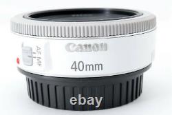 Canon EF 40mm F2.8 STM White Single Focus Lens Japan