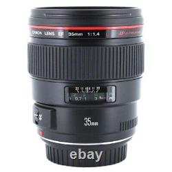 Canon Single Focus Lens EF 35mm F1.4 L USM Full Size Compatible From Japan Fedex