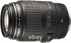 Canon Single Focus Macro EF 100mm f/2.8 USM SLR lens Black From Japan New F/S
