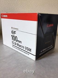 Canon Single Focus Macrolids EF100mm F2.8 Macro USM Full Size Compatible New