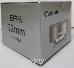 Canon Single Focus Wide Angle Lens EF-M22mm F2 STM Silver Mirrorless SLR