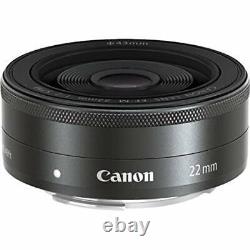 Canon Single Focus Wide-angle Lens EF-M22mm F2 STM EMS with Tracking NEW