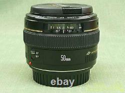 Canon Standard and Medium Telephoto Single Focus Lens Model No. 50mm f1.4 CANON
