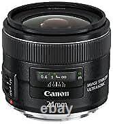 Canon single focus lens EF24mm F2.8 IS USM full size compatible