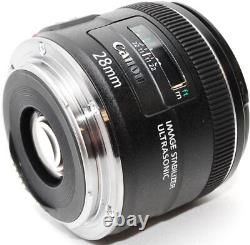 Canon single focus lens EF28mm F2.8 IS USM full size compatible