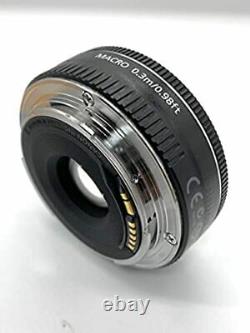 Canon single focus lens EF40mm F2.8 STM full size compatible BlackLens Near Mint
