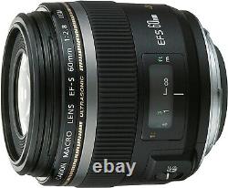 Canon single focus macro lens EF-S 60mm F2.8 USM APS-C USED/Working
