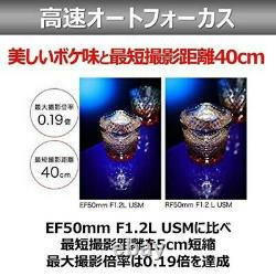Canon single focus standard lens RF50mm F1.2L USM