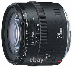 Canon single focus wide angle lens EF 24 mm F 2.8 full size compatible