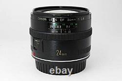 Canon single focus wide-angle lens EF 24mm F/2.8 full size compatible from Japan