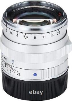 Carl Zeiss Planar T 50mm f2 ZM Silver for Leica M MF/Single Focus Lens