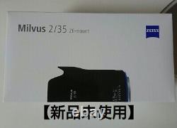 Carl Zeiss single focus lens MILVUS 35F2 ZE Unopened Good condition from Japan