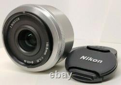 Exc+3 Nikon 1 NIKKOR 18.5mm f /1.8 Single Focus Lens Silver with caps from Japan