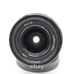 Exc+5 SONY Wide Angle Single Focus Lens Full Size FE 28mm F2 Genuine Lens