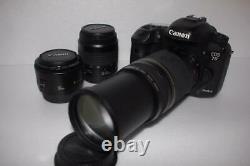 Excellent Canon EOS 7D Mark II Single focus, standard and telephoto triple lens