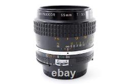 Excellent Nikon Single Focus Camera Lens AI Micro-Nikkor 55mm F3.5 L445 USED