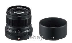 FUJIFILM Single Focus Medium Telephoto Lens XF 50mm F2 R WR B Black EMS
