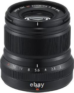FUJIFILM XF50mmF2 R WR B Single Focus Medium Telephoto Lens Black