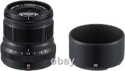 FUJIFILM XF50mmF2 R WR B Single Focus Medium Telephoto Lens Black