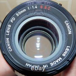 Good condition working goods old F1 early period Canon FD50mm single focus lens