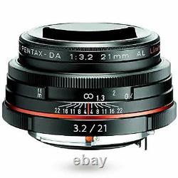 Hd Pentax-Da 21Mmf3.2Al Limited Black Wide-Angle Single Focus Lens For Aps-C Si