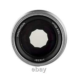 KIPON Single Focus Lens IBERIT 90mm f/2.4 Lens for Leica SL Glossy Silver