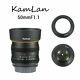 Kamlan 50mm F1.1 Aps-c Aperture Prime Single Focus Lens 4/3 Mount For Olympus