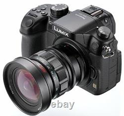 Kowa single focus lens PROMINAR 12mm F1.8 BK F1.8 black micro Four Thirds #g55