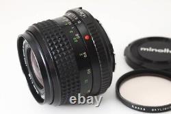 Mint Minolta MD W. Rokkor 35mm f/1.8 MF Wide Angle Single Focus Lens