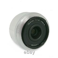 Mint with Box Nikon single focus lens 1 NIKKOR 18.5mm f /1.8 Silver From Japan