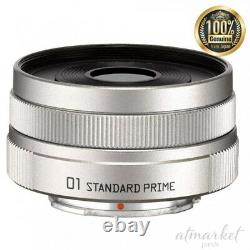 NEW PENTAX single focus lens 01 STANDARD PRIME Q mount 22067 silver From JAPAN