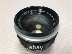 Near Mint CANON LENS 50mm F1.4 L39 Leica L mount single focus old lens JAPAN