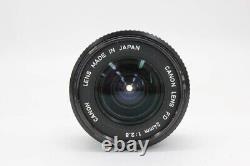 Near Mint Canon New FD NFD 24mm f/2.8 MF Wide Angle Single Focus Lens