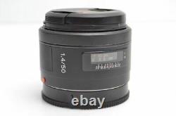 Near Mint SONY SAL50F14 single focus Camera lens 50mm F1.4 full size compatible