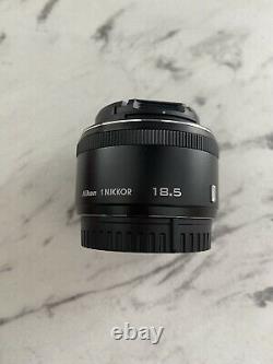 Nikon 1 NIKKOR 18.5mm f /1.8 Single Focus Lens Black with caps