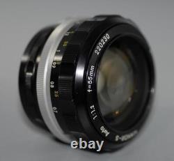 Nikon 55mm f1.2 non-Ai Nikkor-S fast manual focus lens Nice Mint-