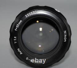 Nikon 55mm f1.2 non-Ai Nikkor-S fast manual focus lens Nice Mint-