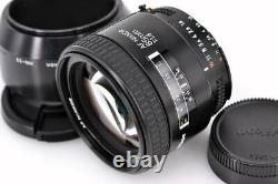 Nikon Af Nikkor 85Mm 1.8 With Hood Bright Single Focus Medium Telephoto Lens Fx