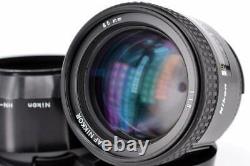 Nikon Af Nikkor 85Mm 1.8 With Hood Bright Single Focus Medium Telephoto Lens Fx