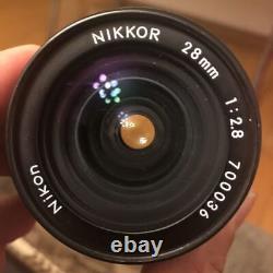 Nikon Nikkor 28Mm F2.8 Single Focus Wide Angle Lens Mount With Cover Darkroom