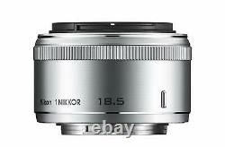 Nikon Single Focus Lens 1 NIKKOR 18.5mm f/1.8 Silver Nikon CX format only
