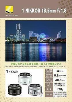 Nikon Single Focus Lens 1 NIKKOR 18.5mm f / 1.8 Silver Nikon CX format only