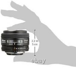 Nikon Single Focus Lens Ai AF Nikkor 24mm f/2.8 Full Size Compatible Japan